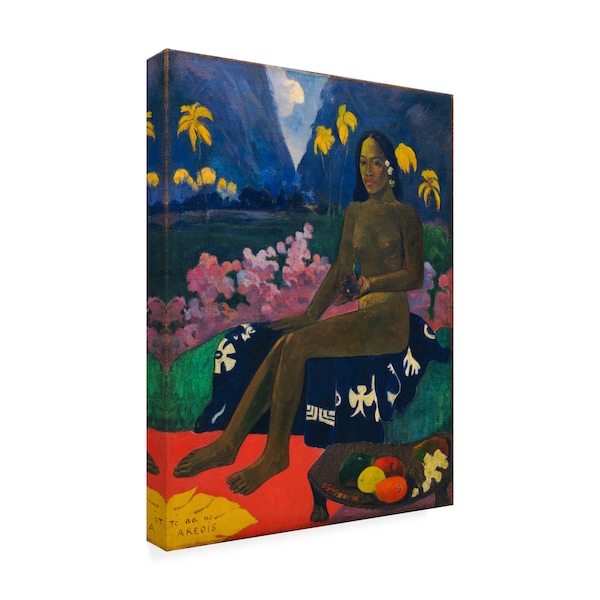 Gauguin 'The Seed Of The Areoi' Canvas Art,18x24